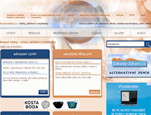 Tablet Screenshot of krasnecitaty.cz